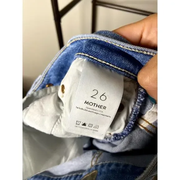 Mother Insider Crop Step Fray Jeans size 26